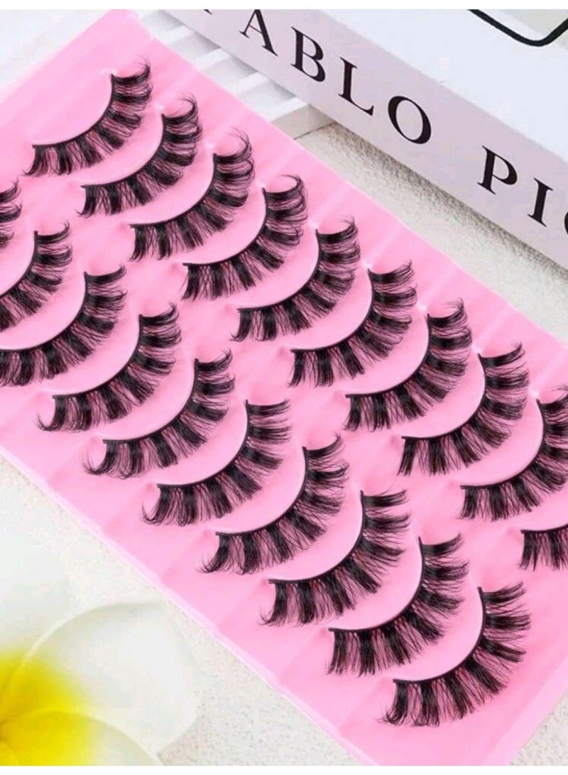 SHEIN-10Pairs Natural False lashes- Fluffy lashes - Image 4